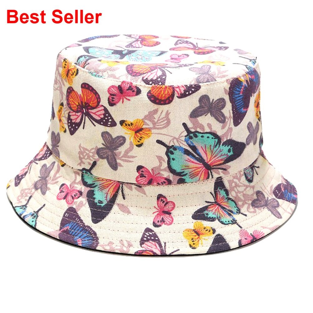 Reversible Packable Bucket Hat, Cotton Polyester Blend, SPF 15 Sun Protection